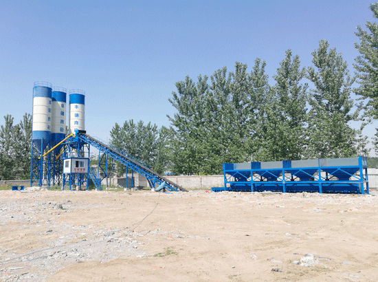 Case of HZS60 concrete mixing station in Zhoukou, Henan