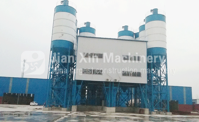 HZS180 concrete batching plant 