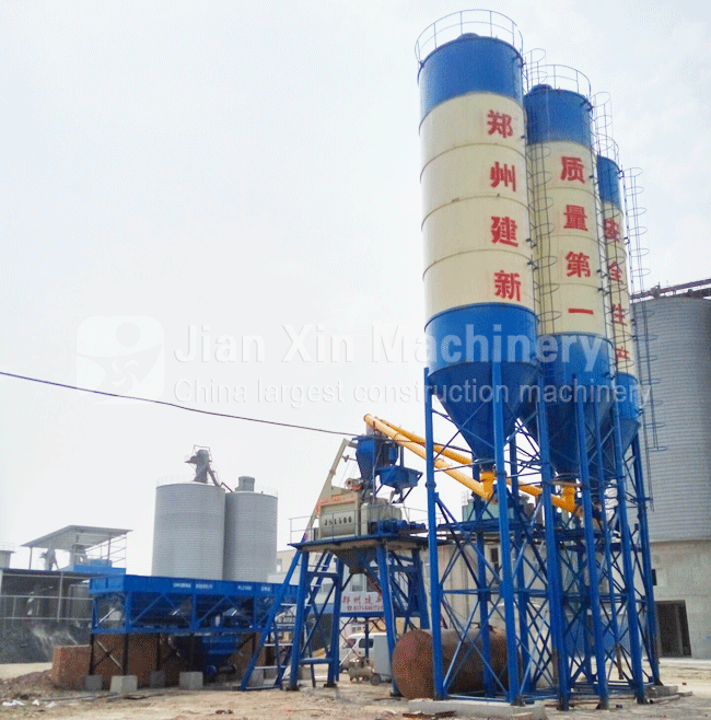 HZS90 concrete mixing plant equipment