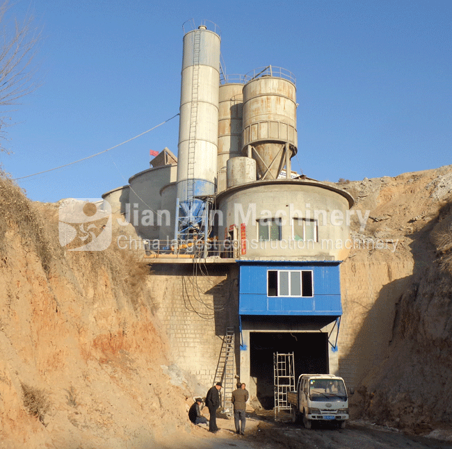 HZS180 concrete mixing plant