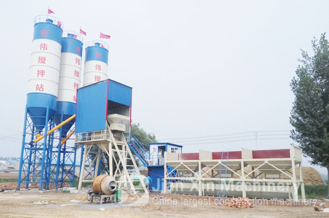 HZS75 concrete mixing station