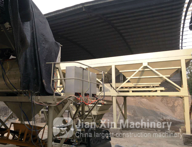  HZS25 small concrete mixing station